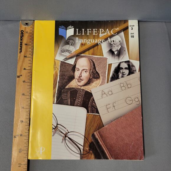 Life Pac Language Arts Workbook Paperback Grade 3 Unit 10 2006 Alpha Omega - Picture 12 of 16